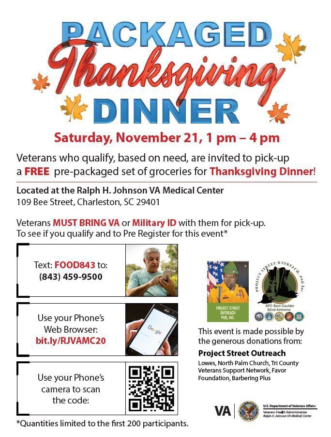 Ralph H. Johnson VA Medical Center To Distribute Free Thanksgiving ...