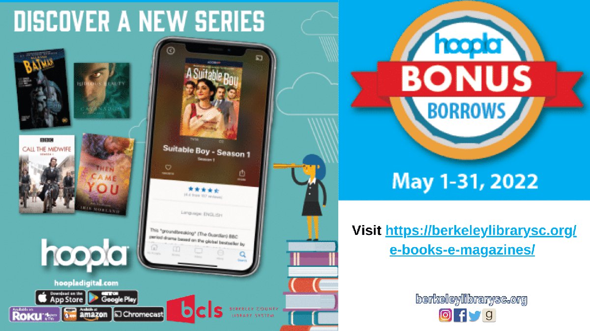 BCLS and Hoopla Digital Roll Out Bonus Borrows Collection May 131