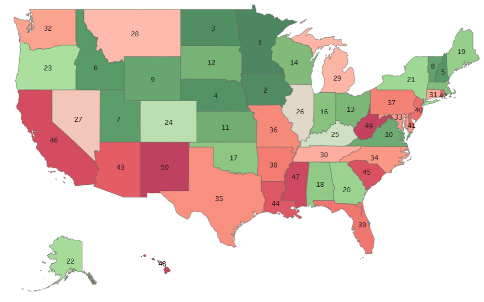 2022 Study: South Carolina Ranks #45 In Transportation And ...