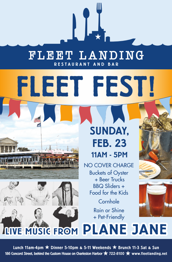 Fleet Fest Set for February 23rd at Fleet Landing Holy City Sinner