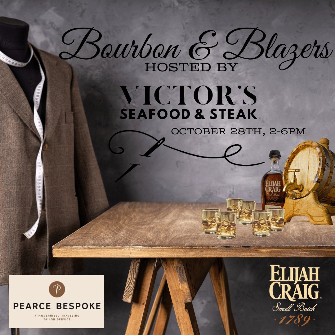 Victor s Seafood and Steak to Host Bourbon and Blazers on October