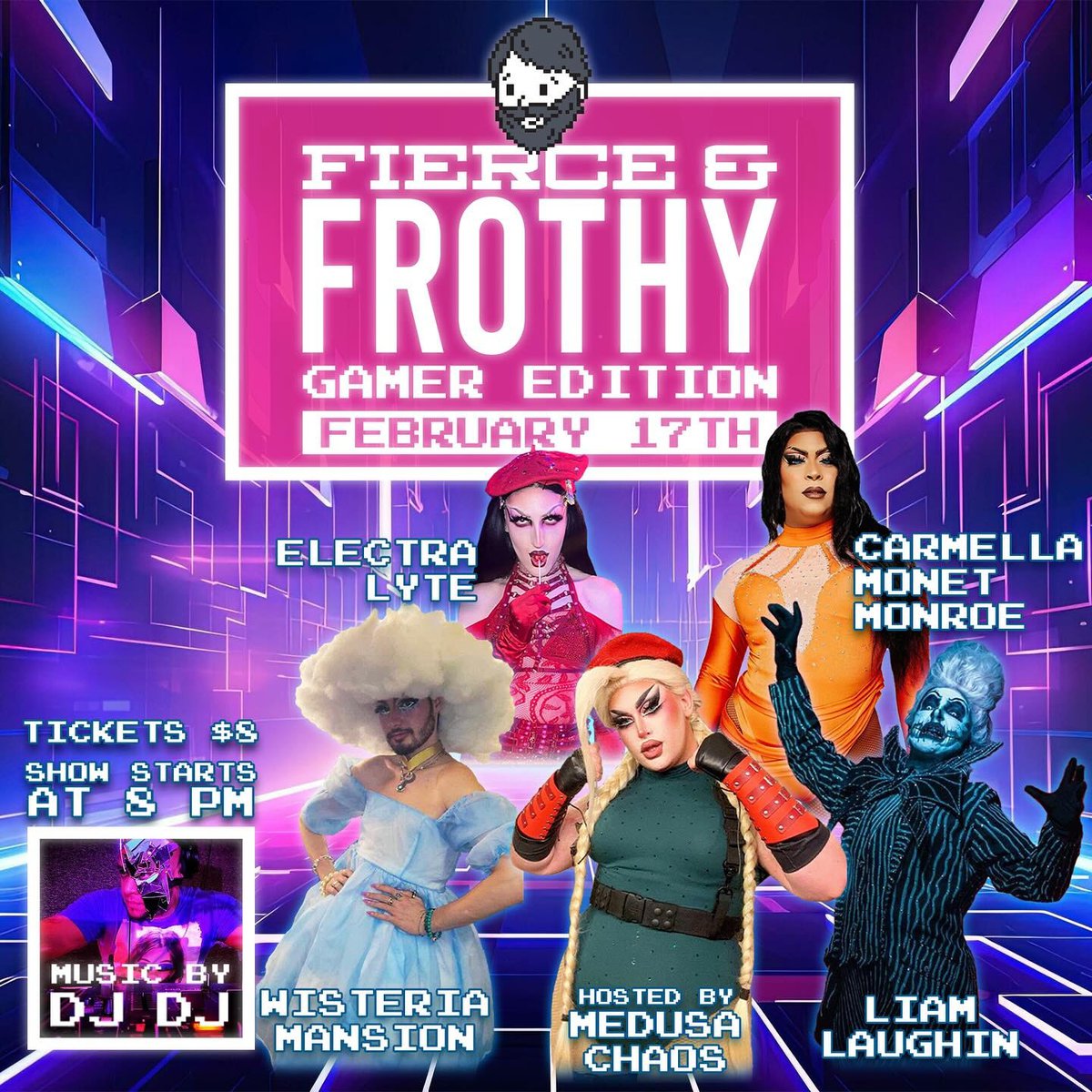 Fierce And Frothy Drag Show Gamer Edition Holy City Sinner 7653