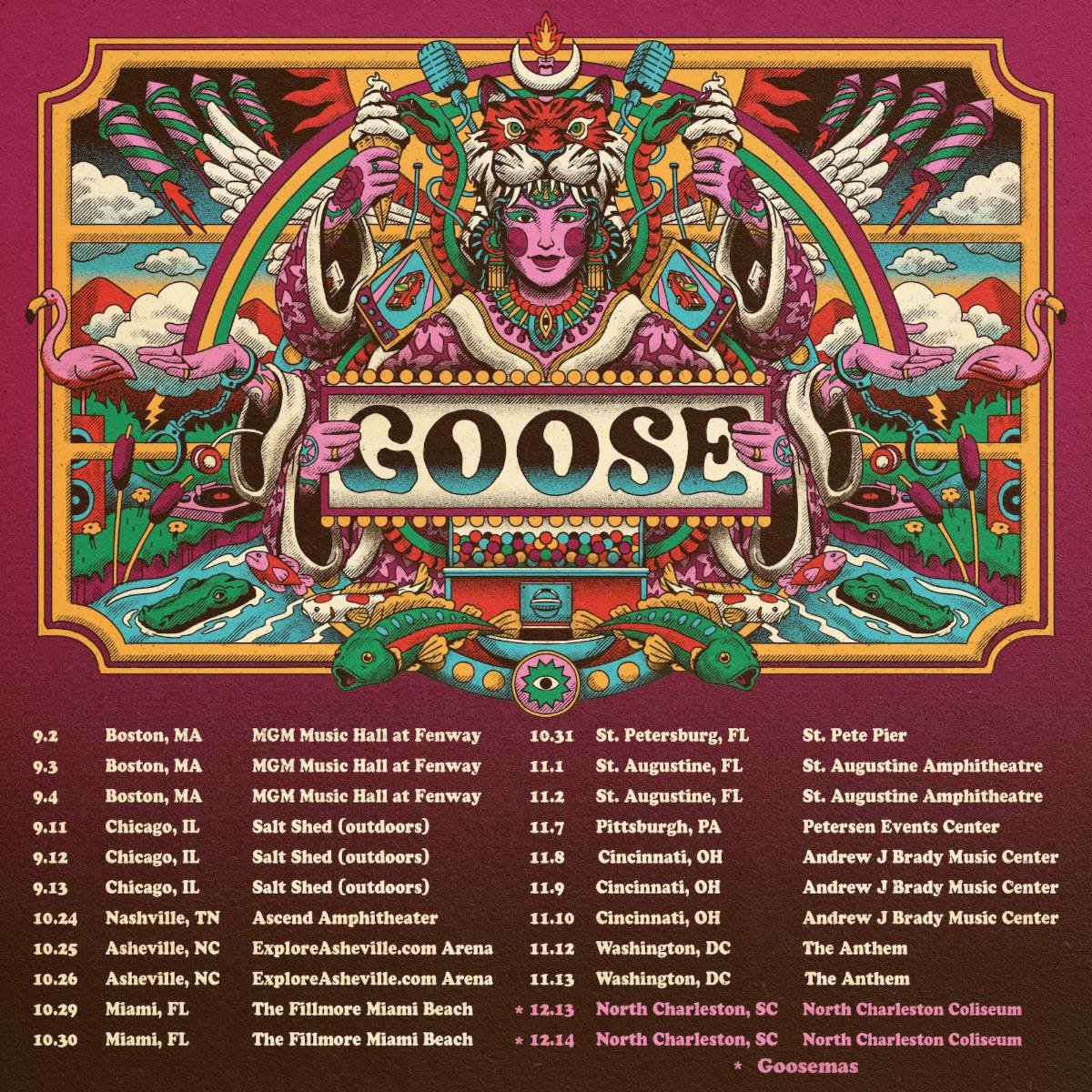 Goose to bring Goosemas 2024 to North Charleston Coliseum in December